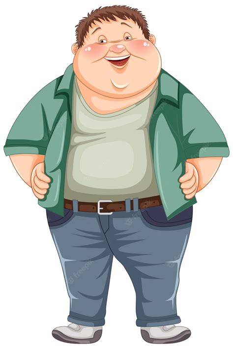 Chubby Man Cartoon Clip Art