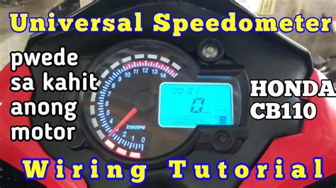 Part Digital Speedometer For All Motorcycle Wiring Connection