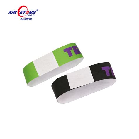 RFID Wristband MIFARE Ultralight Tyvek One Off Bracelet Price China