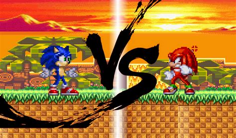 BOSS FIGHT! Sonic VS Knuckles by DrizzlyScroll1996 on DeviantArt