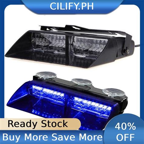 DC12V 16 LED Car Police Strobe Light Dash Emergency Warning Flashing