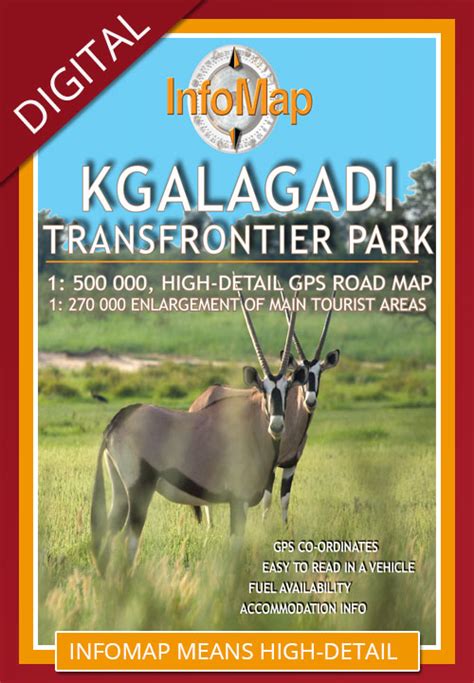 Kgalagadi Transfrontier Park | Digital PDF Map + GPS Coordinates