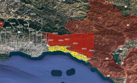 Santa Barbara Evacuation Map