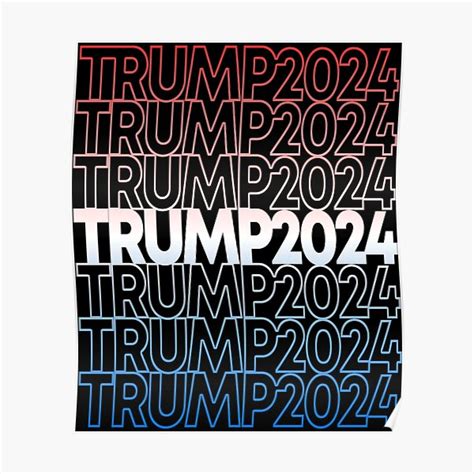 Trump 2024 Poster For Sale By Flippinsg Redbubble