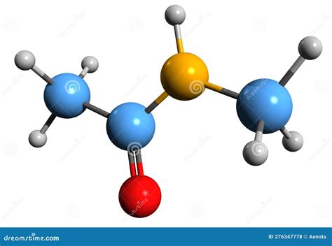 3D Image Of Acetamide Skeletal Formula Royalty Free Stock Photography