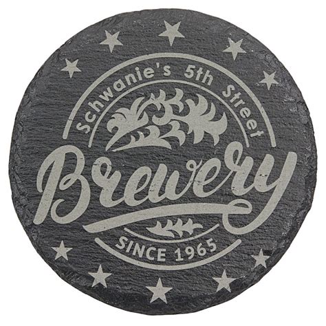 Round Slate Coaster 4 Advantage Awards And Engraving