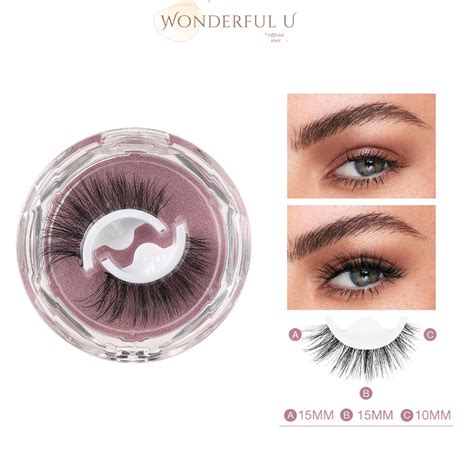 Natural False Eyelashes No Need Glue Reusable Self Adhesive Eyelashes