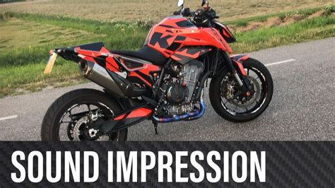 Ktm Duke 790 Full Akrapovic Titanium Exhaust Sound Impression Youtube