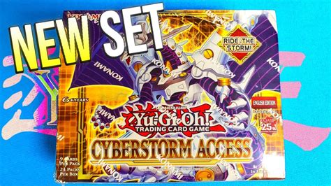 New Yu Gi Oh Cyberstorm Access Booster Box Opening Youtube