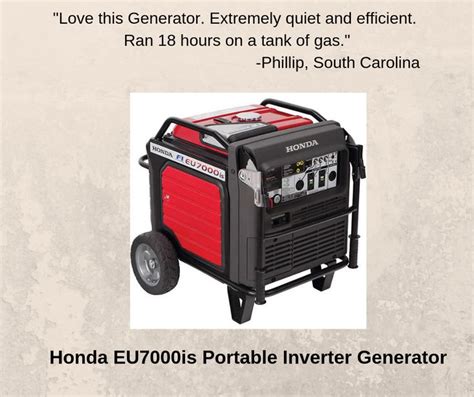 Honda Eu7000is Eu7000is 5500 Watt Electric Start Portable Inverter