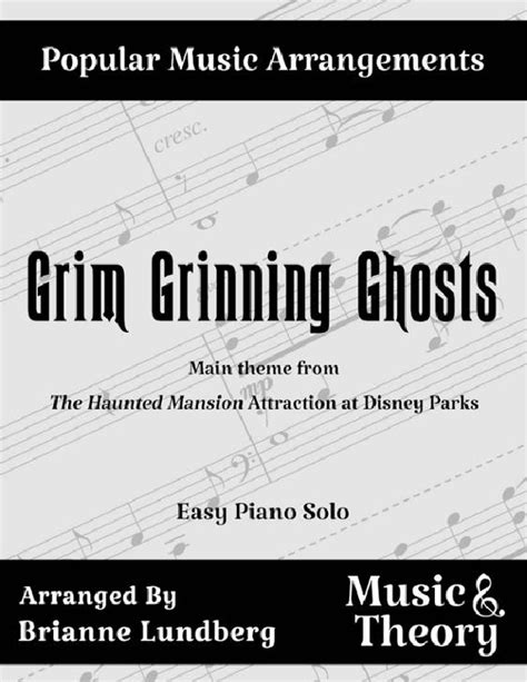 Grim Grinning Ghosts Arr Brianne Lundberg By Xavier Atencio Sheet