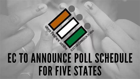 Election Commission To Announce Poll Schedule For Five States