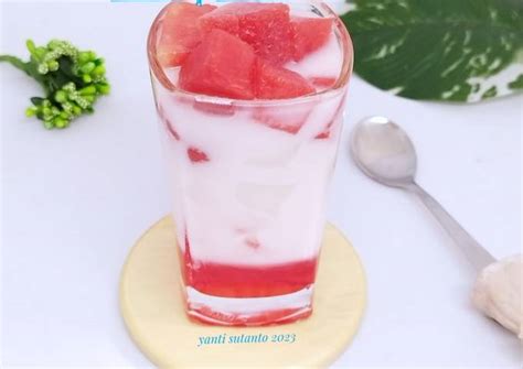 Resep Es Susu Semangka Cocopandan Oleh Yanti Sutanto Cookpad