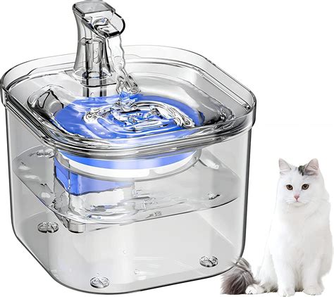 KEDEEK Bebedero Para Gato 68oz 2 L Fuente Para Gato Bajo Decibelio