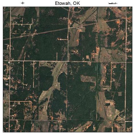 Aerial Photography Map of Etowah, OK Oklahoma