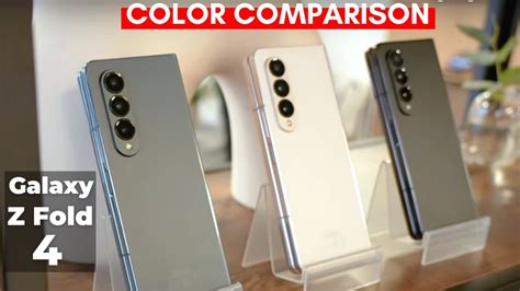 Samsung Galaxy Z Fold 4 All Colors Comparison YouTube