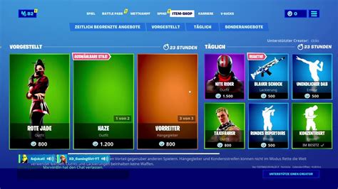 Guten Abend Stream Streamen Bis Zum Neuen Shop Fortnite Live Deutsch