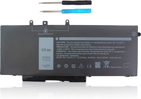 Amazon Gjknx Wh Laptop Battery For Dell Latitude