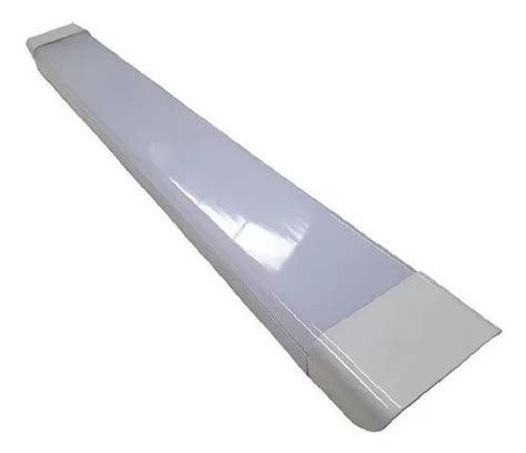 3 Luminária Tubular Sobrepor Led Slim 72w Branco Frio 120cm MercadoLivre