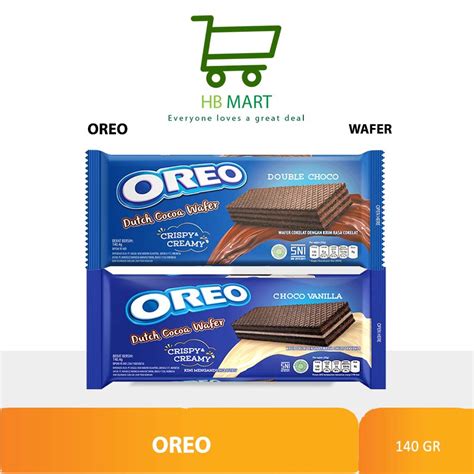 Jual OREO DUTCH COCOA WAFER CHOCO VANILLA 140 4GR Shopee Indonesia