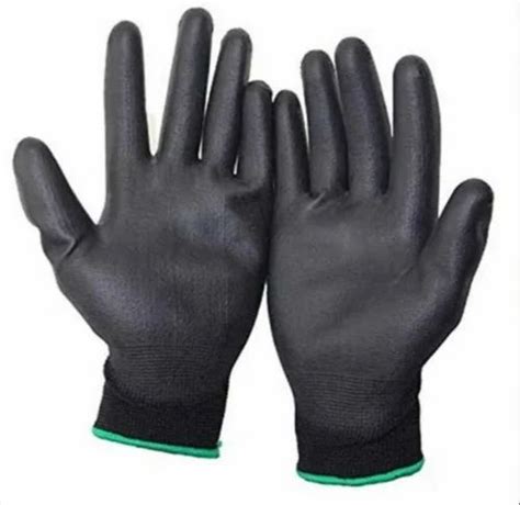 CE PU Coated Black Hand Glove Size 9 Inch At Rs 25 Pair In Pune ID