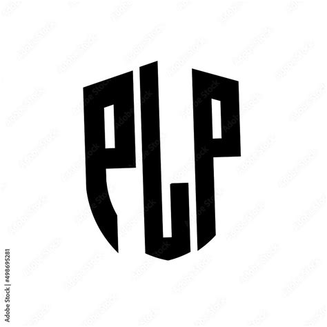 Plp Letter Logo Design Plp Modern Letter Logo With Black Background