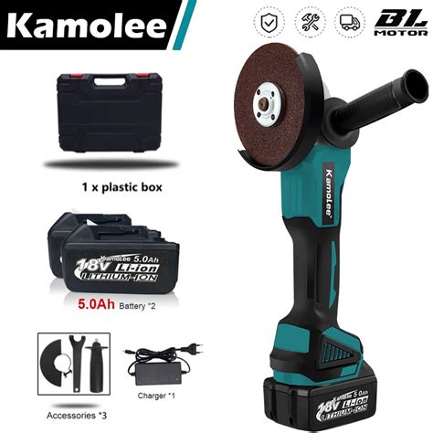 Kamolee 100mm 125mm 4 5 Inches Cordless Brushless Electric Angle