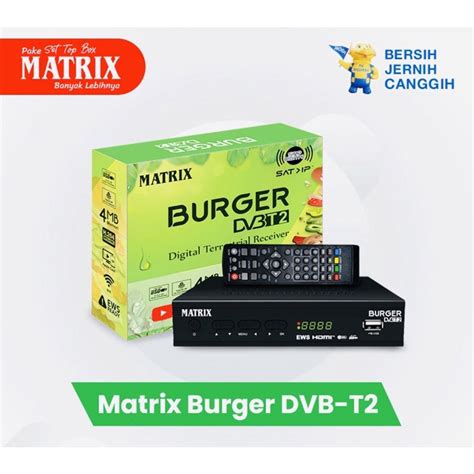 Jual STB MATRIX BURGER DVB T2 Shopee Indonesia