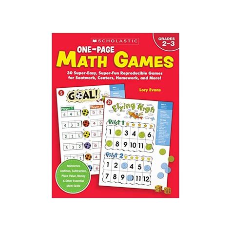 Buy One Page Math Games 30 Super Easy Super Fun Reproducible Games