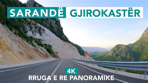 Sarande Gjirokaster Rruga E Re Kardhiq Delvine Driving Real Time