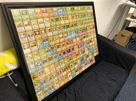 Today I Framed The Original Pokemon Cards Original Pokemon