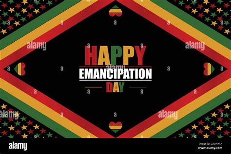 Celebrating Emancipation Day With Stunning Text Designs Stock Vector Image And Art Alamy