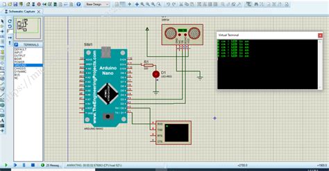 Simulate Hc Sr04 Ultrasonic Sensor In Proteus Arduino Nano