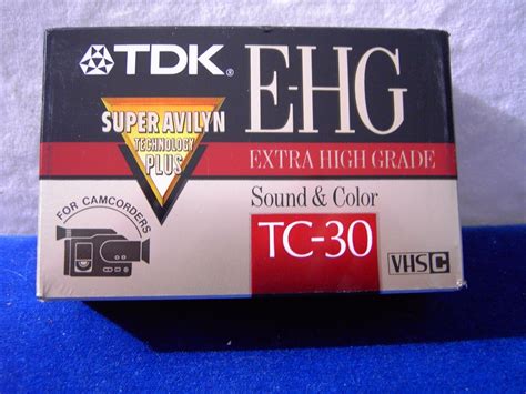 Lot Of 5 TDK E HG Extra High Grade TC 30 Camcorder Tape Super Avilyn