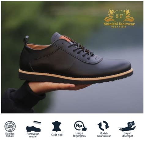 Jual Shinichi X Gladio Sepatu Pantofel Pria Oxford Louis Gladio