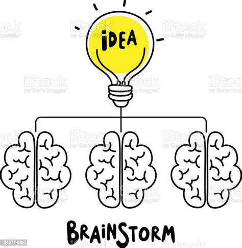 브레인 스토밍 아이디어 아이콘 벡터 개념에 대한 스톡 벡터 아트 및 기타 이미지 개념 개념과 주제 교육 Istock