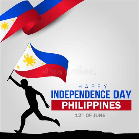 Happy Independence Day Philippine Vector Template Design Illustration