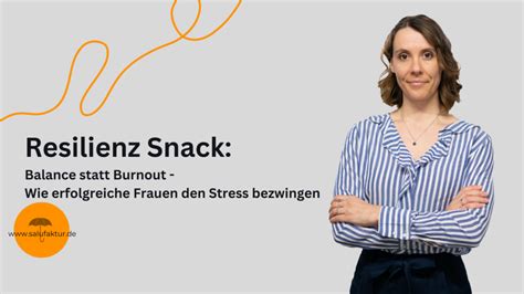 Resilienz erlernen Praktische Tipps und Übungen Salufaktur