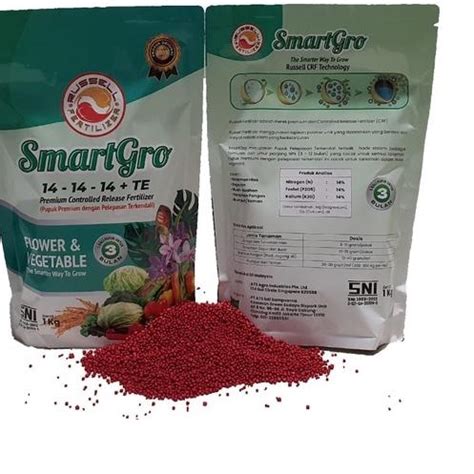 Jual Pupuk Slow Release Smartgro Te Sejenis Osmocote Merah