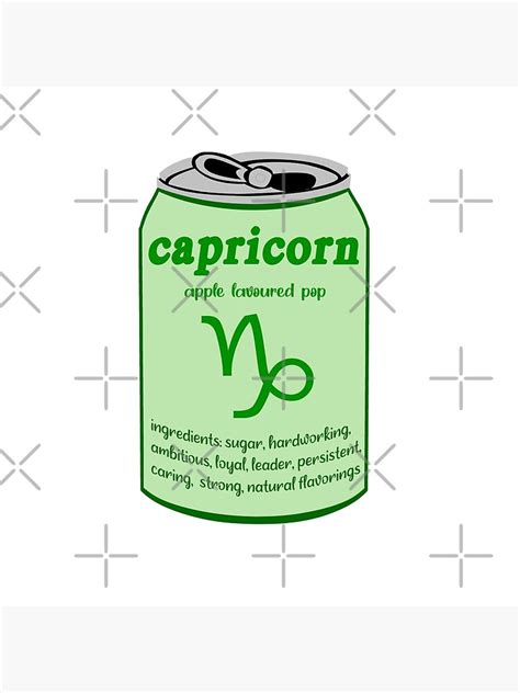 Capricorn Zodiac Sign Trendy Vsco Sticker Poster For Sale By