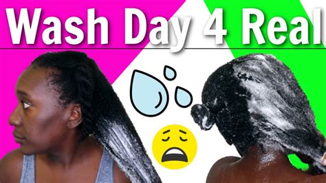 Wash Day Routine On 4c Natural Hair Lets Be Realistic Kinks Youtube