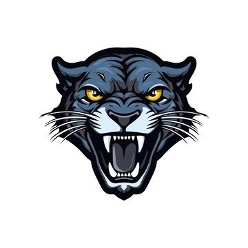 Premium Vector | Panther mascot logo design panther vector illustration