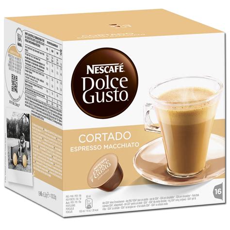 Dolce Gusto Cortado Espresso Macchiato 16 Kapseln Kaffee Kaffeepads