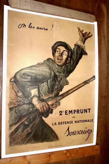 Affiche Ancienne Entoil E Me Emprunt Guerre Abel Faivre Litho