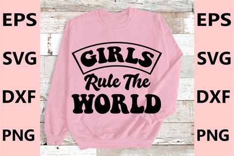 Girl Power Svg Design Girls Rule The Graphic By Pl Graphics Store