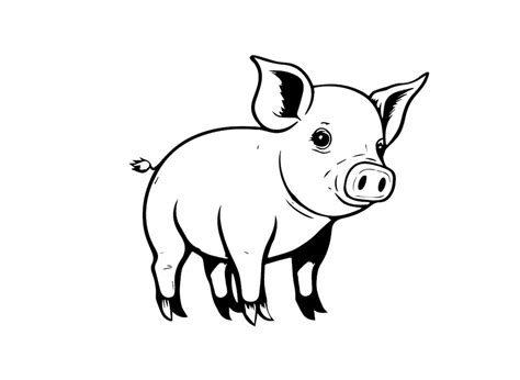 Pig Svg Pig Clipart Pig Svg Files For Cricut Farm Animal Svg Cut