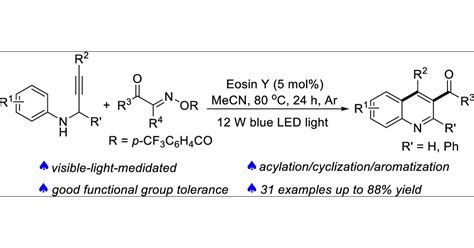 Visible Light Induced Cascade Cyclization Of N Propargyl Aromatic