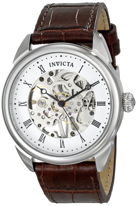 Invicta Men S Specialty 42mm Analog Display Mechanical Hand Wind Brown