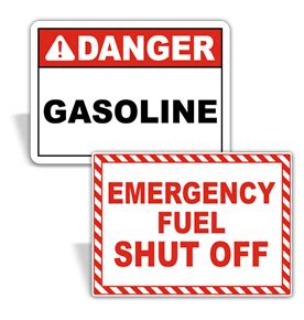 Gas Station Safety Signs - Low Prices, Ships Fast