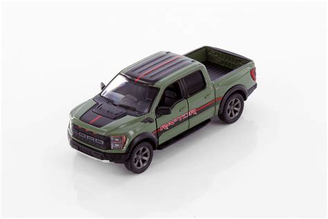 2022 Ford F 150 Raptor Pickup Truck Green Kinsmart 5436df 1 46 Scale Diecast Model Toy Car